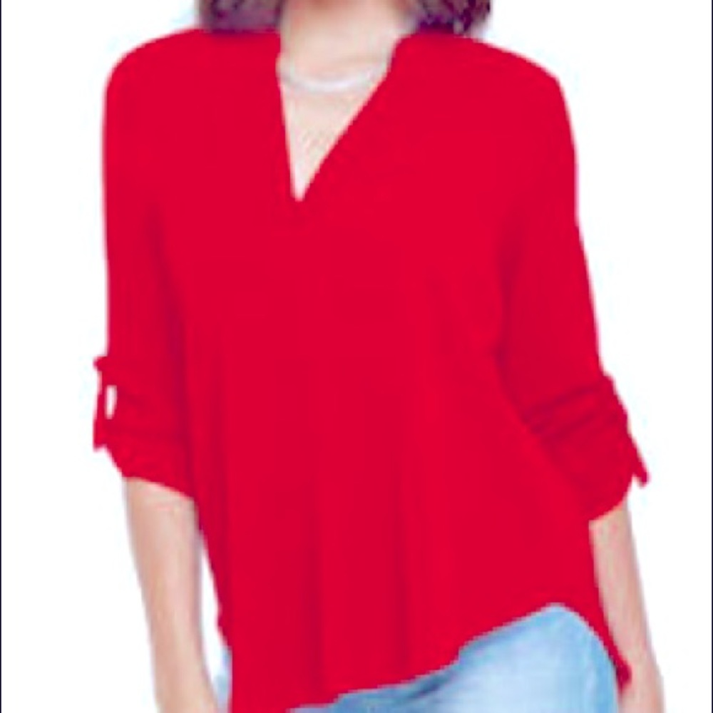 Heartsoul Open Back Red Top/Blouse